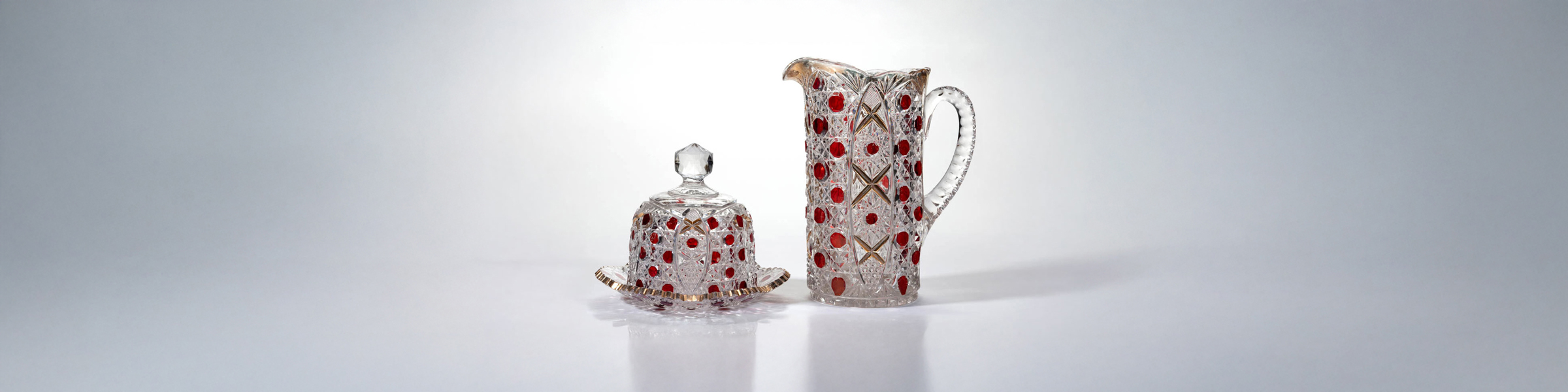 Engraved celery vase